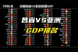 中国各省VS亚洲各国GDP，2021年广东已经超过韩国视频封面