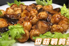 鹌鹑蛋搭配香菇，教你新吃法，营养又美味，出锅比肉还香视频封面