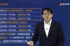 听帮考网初会考试郑晓博老师分析中奖中彩的所得怎么征收个税？视频封面