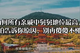 为何所有亲戚中舅舅地位最高，叔伯告诉你原因，别再傻傻不懂了视频封面