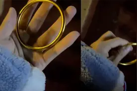 女子分手狠心扔掉前任送的金镯，霸气放话再好也不稀罕，网友炸锅视频封面