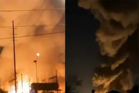 美国凤凰城闹市突发“龙卷火”，火光映红全城，烟尘盘旋连天视频封面
