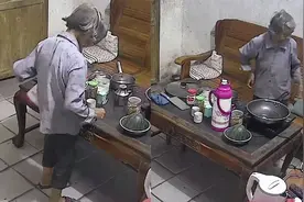86岁留守老人独居在家，半夜自己煮“夜宵”吃，孤寂身影令人鼻酸视频封面