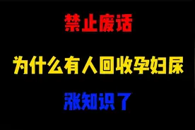 禁止废话：为什么有人回收孕妇尿？涨知识了视频封面