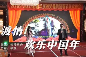 公司年会歌曲串烧《渡情》和《欢乐中国年》，还制作了专门的背景视频封面