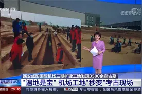 咸阳机场工地发现3500座古墓 “遍地是宝” 工地“秒变”考古现场视频封面