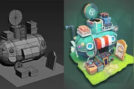 用3DMAX做一个小场景，3dmax游戏手绘建模全流程教学视频封面