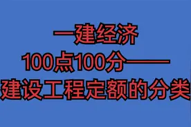 高频考点——建设工程定额的分类视频封面