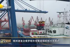 辽宁新闻｜锦州港直达俄罗斯外贸集装箱航线今天首航视频封面