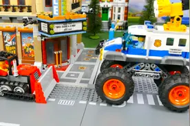 乐高玩具：为了抓到逃跑的犯人，警察组装了超级厉害的警车视频封面