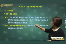 女性生殖系统疾病：子宫脱垂的概念、病因、分度、表现及处理方法视频封面