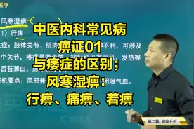 痹证01与痿症的区别，风寒湿痹：行痹、痛痹、着痹的症状及诊断视频封面