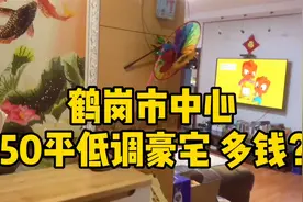 鹤岗市中心150平低调豪宅多少钱？下楼就是商业街美食一条街 实拍视频封面