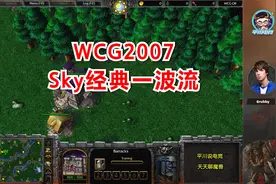 Sky经典一波流，Grubby能抗住么？WCG2007 16进8第二场！魔兽争霸视频封面