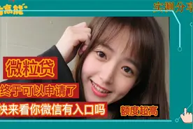 微粒贷申请入口，有微信入口的来看看，四喜教你详细开通视频封面