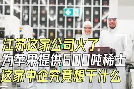 江苏这家公司火了，为苹果提供600吨稀土，这家中企究竟想干什么视频封面