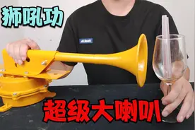 花238元买个超级大喇叭，发出的声音能否震碎玻璃？视频封面