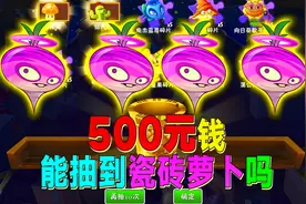 植物大战僵尸2：氪金500元抽瓷砖萝卜！能成功吗？
