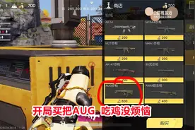 荒野行动：开局买把神器AUG，一路打进决赛圈，吃鸡轻松没烦恼！视频封面
