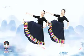 糖豆广场舞《弥渡山歌》彝族舞教学，新颖时尚