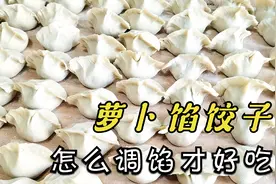 萝卜包饺子，要不要焯水？70岁婆婆这样做，鲜嫩多汁，味道特鲜美视频封面