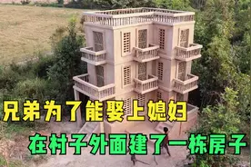 两兄弟为了能娶上媳妇，在村子外面，纯手工建了一栋房子视频封面