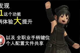 【FF14】一个设置 手柄体验大提升 手柄个人键位配置文件共享