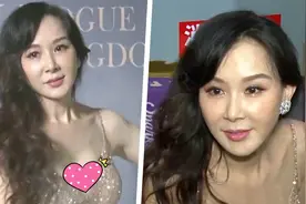 台湾第一美女萧蔷罕现身，穿鎏金裙尽显好身材，称结婚可能性不大视频封面