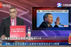肖钢：今后可以考虑从蓝筹股开始率先试点T+0制度视频封面