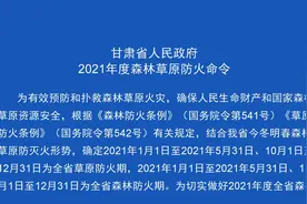 甘肃省人民政府2021年度森林草原防火令视频封面