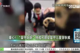 贵州：暖心！“留守妈妈”持戒尺督促留守儿童穿秋裤视频封面