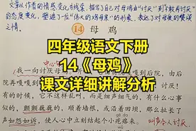四年级语文下册：14《母鸡》课文详细讲解，作者真的讨厌母鸡吗？视频封面