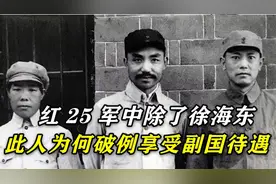 红25军除了一位大将，还有一人破例享受“副国”待遇，原因何在视频封面