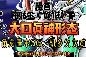 海贼王1019下：弗兰奇VS屉木 屉木吹灯拔蜡 大和的大口真神形态视频封面