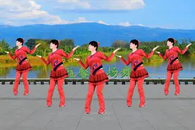 广场舞《嗨出你的爱》歌曲嗨嗨舞欢快，简单美美咱跳起来视频封面