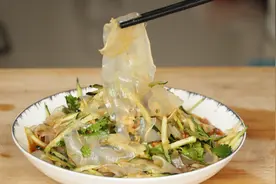 绿豆粉皮这样做，比凉皮好吃百倍，做法简单，成本不到5块钱视频封面
