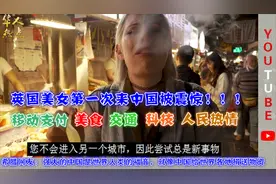 英国美女被中国美食 移动支付震惊，网友：监控摄像头无处不在视频封面