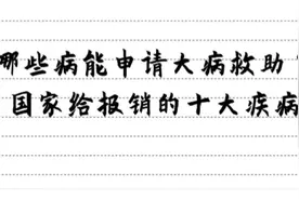 哪些病能申请大病救助？国家给报销的十大疾病视频封面