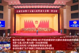 石家庄市第十五届人民代表大会第一次会议胜利闭幕视频封面