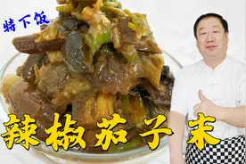 东北小咸菜辣椒茄子末，老厨教独特的腌制技巧，喝粥拌饭的爽口菜视频封面