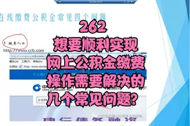 262 想要顺利实现网上公积金缴费操作需要解决的几个常见问题？视频封面