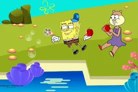 海绵宝宝益智动画：海绵宝宝化身英雄保护辛迪，逃离章鱼哥视频封面