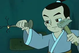 男孩为了读会书，竟然把隔壁富豪家的墙壁给凿了，励志动画视频封面