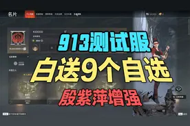 913测试服9个自选宝箱白送 殷紫萍加强视频封面