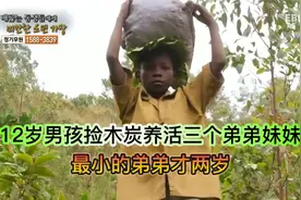 父母去世后，12岁男孩捡木炭养活三个弟弟妹妹，最小的弟弟才两岁视频封面