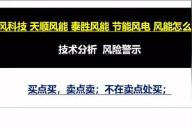 金风科技 天顺风能 泰胜风能 节能风电 风能怎么看？技术分析视频封面