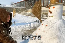 丹东下大暴雪有多厚？小遥扫雪堆个双面雪人，媳妇乐的合不拢嘴视频封面