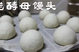 今年过年李姐自己蒸馒头，老酵母碱面发面，喧软蓬松，浓浓的面香视频封面