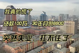 我真的慌了，贷款100万，30年月供6800，突然失业，扛不住了！视频封面