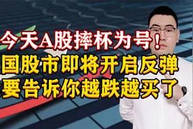 今天A股摔杯为号！中国股市即将开启大反弹，我要告诉你要干活了视频封面